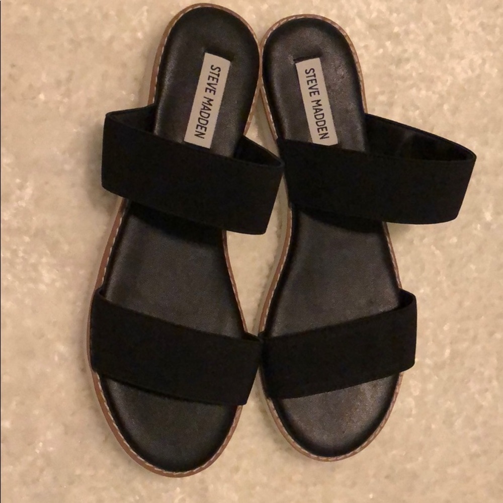 Steve Madden slip on Sandals - Black